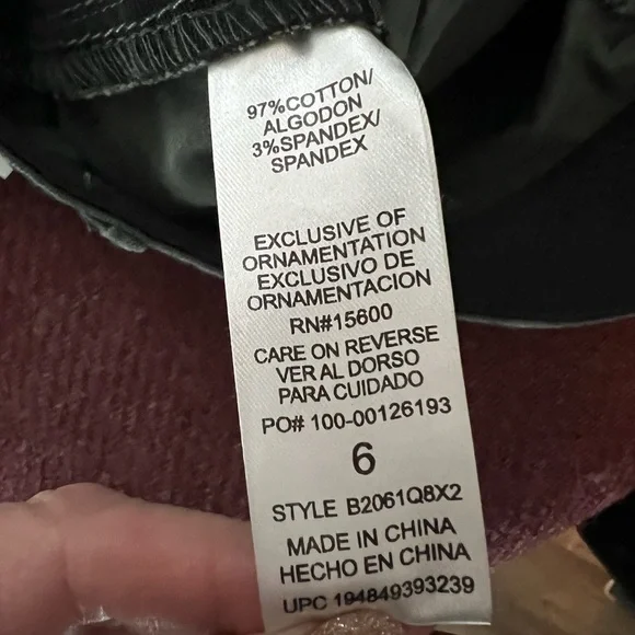 Democracy ab solution utility roll cuff pants size 6 NWT - Picture 9 of 10